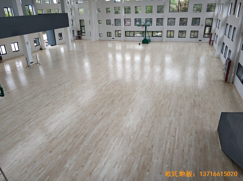 浙江寧波高新消防大隊(duì)籃球館運(yùn)動地板鋪裝案例3