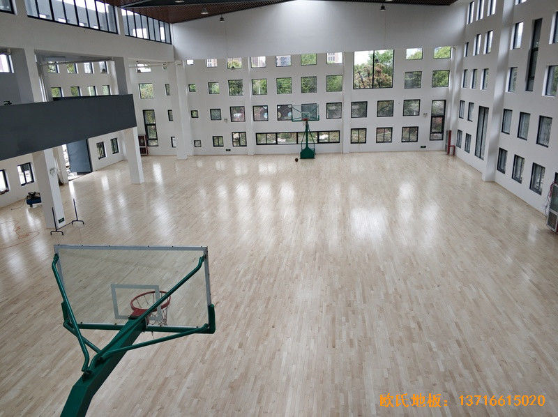 浙江寧波高新消防大隊(duì)籃球館運(yùn)動地板鋪裝案例4